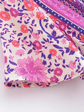Load image into Gallery viewer, Maxi Dress, Boho Dress,Purple Floral Print

