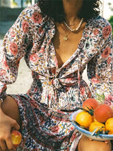 Load image into Gallery viewer, Boho Blouse, Vintage shirts,Floral print

