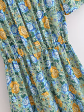 Load image into Gallery viewer, Maxi Dress, Boho Sundress,Floral print
