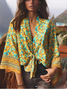 Bohemian Kimono, Boho Bikini Cover-ups