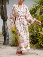 Load image into Gallery viewer, Boho Kimono,Gypsy Floral ,Bohemian Robe
