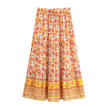 Load image into Gallery viewer, Boho Skirt, Maxi Skirt, Bohemian Wild Flower

