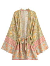 Load image into Gallery viewer, Boho Short Robe,Beach Bohemian Kimono ,Bikini Cover-ups

