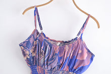 Load image into Gallery viewer, Star and Moon Floral,  Crop Tops,Boho Camis
