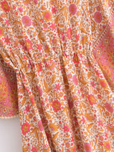 Load image into Gallery viewer, Pink Floral,Maxi Dress, Boho Dress Kaftan

