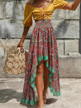 Load image into Gallery viewer, High Low , Bohemian Skirt ,rregular Maxi Boho Skirt
