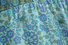 Load image into Gallery viewer, Green Floral Print, Loose Blouses ,Boho Shirts
