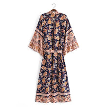 Load image into Gallery viewer, Vintage Ethnic Printed Bohemian Kimono Cardigan Cover-Up
