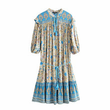 Load image into Gallery viewer, Mini Dress, Boho Dresses,Pink Floral Tassel
