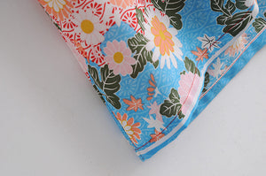 Birds Floral Print Kimono,Boho Kimono,Bikini Cover-ups