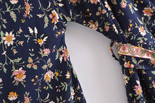 Load image into Gallery viewer, Multi Floral Print, Bohemian Kimono,Boho Robe Kimono
