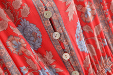 Load image into Gallery viewer, Floral Print , Bohemian Maxi Dress,Boho Sundress

