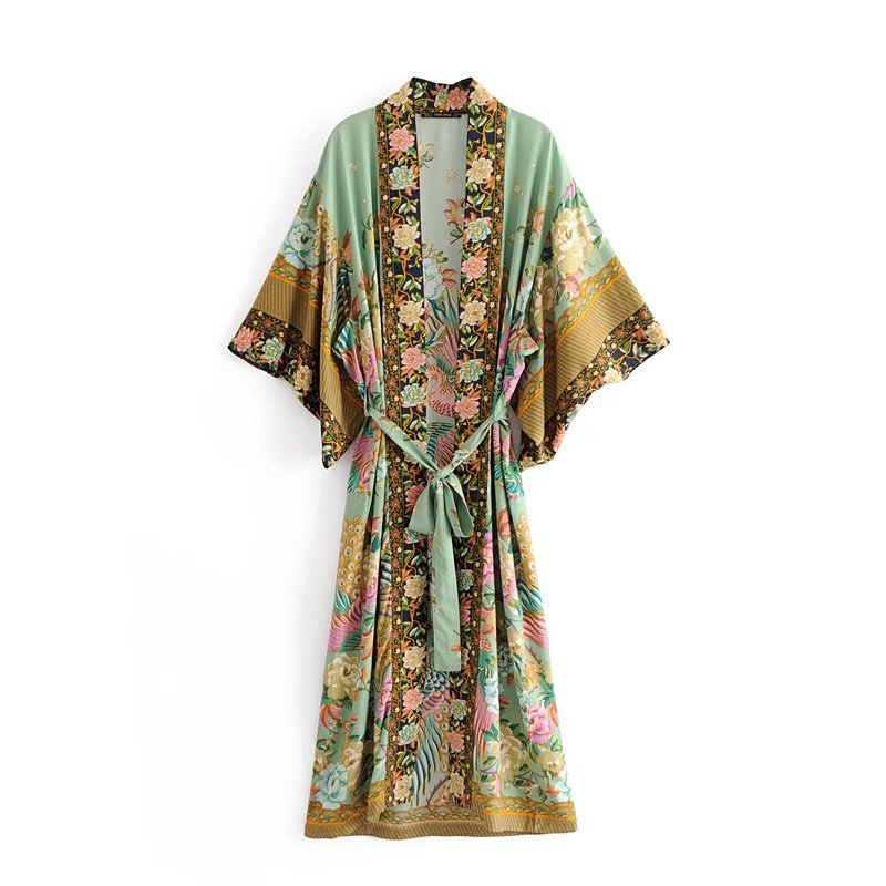 Kimono Robe Feitong Kimono Chiffon Cover Up Wedding Gold Sequin Kimono: Sheer Boho Beach Cover-up Kimono Robe Feitong Kimono Chiffon Cover Up Wedding Gold Sequin Kimono: Sheer Boho Beach Cover-up