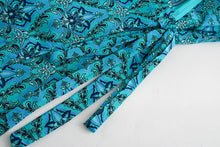 Load image into Gallery viewer, Boho Dress, Bohemian Maxi Dress,Green Floral Print
