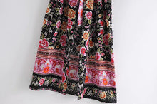 Load image into Gallery viewer, Floral Horse Print ,boho Kimono ,Bohemian Robe
