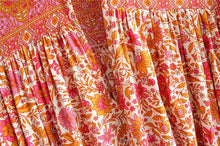 Load image into Gallery viewer, Mini Dress, Boho Dresses,Pink Floral Tassel
