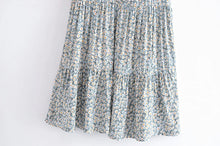 Load image into Gallery viewer, Leopard Floral Print  ,Bohemian Mini Dress,Boho Dresses
