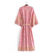 Load image into Gallery viewer, Vintage Ethnic Printed Bohemian Kimono Cardigan Cover-Up

