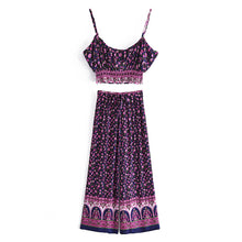 Load image into Gallery viewer, Boho Sets,Long Pants and Tops,Wild Floral
