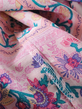 Load image into Gallery viewer, Pink Floral Print, Two Piece Outfits ,Boho Sets
