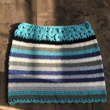 Load image into Gallery viewer, Colour Striped,Bohemian Mini Skirts,Boho Skirts
