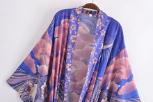 Load image into Gallery viewer, Star and Moon,Boho Cover-ups,Bohemian kimono
