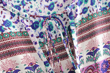Load image into Gallery viewer, Floral Print,Bohemian Midi Sundress, Boho Dress

