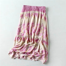 Load image into Gallery viewer, Boho Skirt, Midi Skirt, Wild Flower
