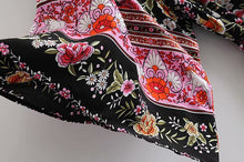 Load image into Gallery viewer, Floral Horse Print ,boho Kimono ,Bohemian Robe
