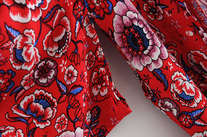 Boho Floral Kimono,Boho Robe Cover-up