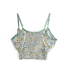 Load image into Gallery viewer, Boho Sets,Long Pants and Tops,Green Floral Print
