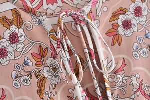 Floral Print, Bohemian Maxi Dress ,Boho Dress