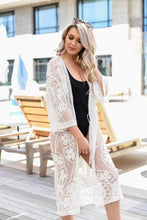 Load image into Gallery viewer, Lace Mesh Crochet ,Beach Boho Kimono,Bikini Cover-ups

