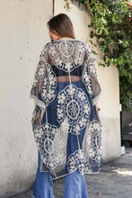Load image into Gallery viewer, Lace Mesh Crochet ,Beach Boho Kimono,Bikini Cover-ups
