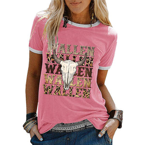 Wallen Vintage Print,Short Sleeve T-Shirt