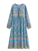 Load image into Gallery viewer, Wild Flower ,Beach Bohemian Maxi Dress, Boho Dress

