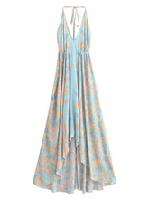 Load image into Gallery viewer, Wild Floral ,Open Back,Strapless Boho Dress
