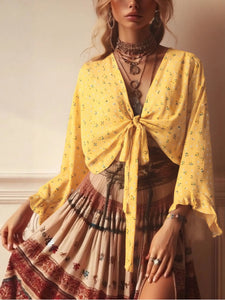 Beach Summer Kimono , Vacation Bohemian ,Bikini Boho Cover-ups