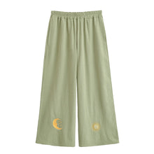 Load image into Gallery viewer, Sun and Moon Embroidery ,Bohemian Pants ,Boho Trousers
