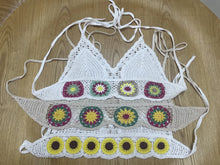 Load image into Gallery viewer, Hollow Out,Sleeveless Crop Tops,Boho Floral Camis
