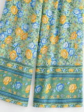 Load image into Gallery viewer, Floral Print Two Piece Suits  2 Pieces Boho Sets
