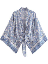 Load image into Gallery viewer, Bohemian Kimono, Boho Bikini Cover-ups,Porcelain Print
