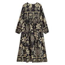 Load image into Gallery viewer, Floral Print Maxi Dress  Elegant Holiday Beach Dress
