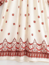 Load image into Gallery viewer, Bohemian Maxi Dress Women Long Sleeve Floral Printed Holiday Beach Long Dress
