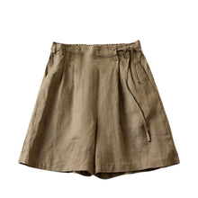 Load image into Gallery viewer, Solid Linen Cotton Shorts,Boho Shorts
