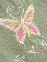 Load image into Gallery viewer, Floral Butterfly Embroidery ,Bohemian Wide Leg Pants ,Boho Trousers
