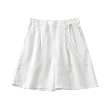 Load image into Gallery viewer, Solid Linen Cotton Shorts,Boho Shorts
