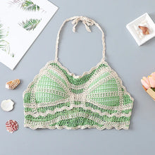 Load image into Gallery viewer, Hollow Out Sleeveless Crop Tops Bohemian Vest
