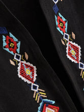 Load image into Gallery viewer, Women’s Faux Suede Fringe Vest - Bohemian Floral Embroidery Cowgirl Jacket with Rivets
