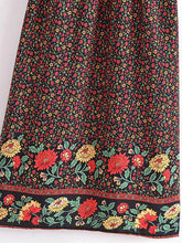 Load image into Gallery viewer, Floral Bohemian Kimono ,Boho Robe ,Bikini Cover-ups
